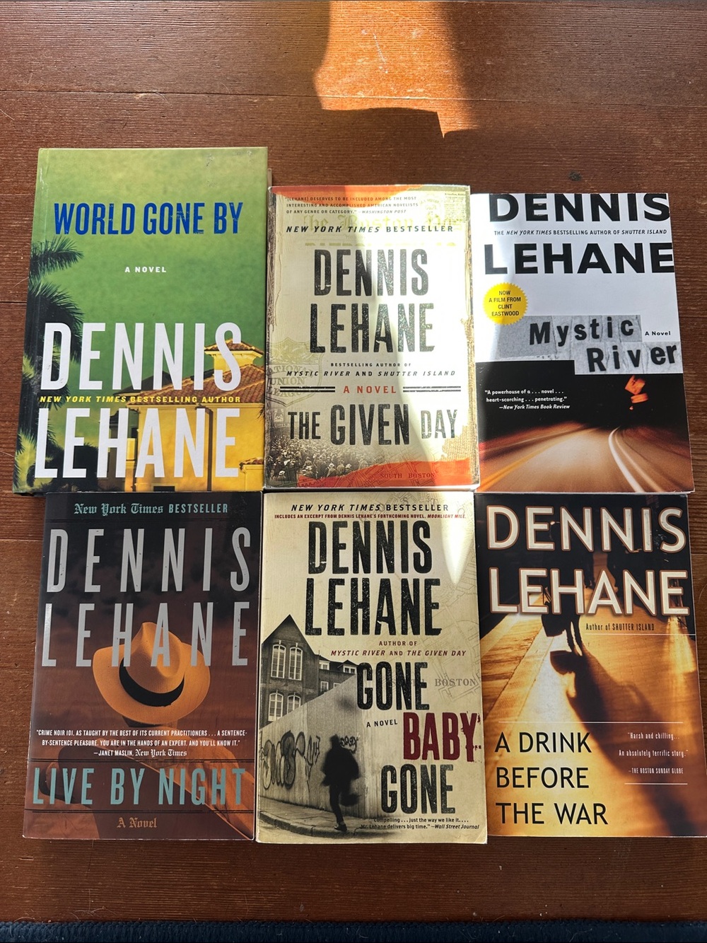 Dennis Lehane Book Collection - Set of 6 Books